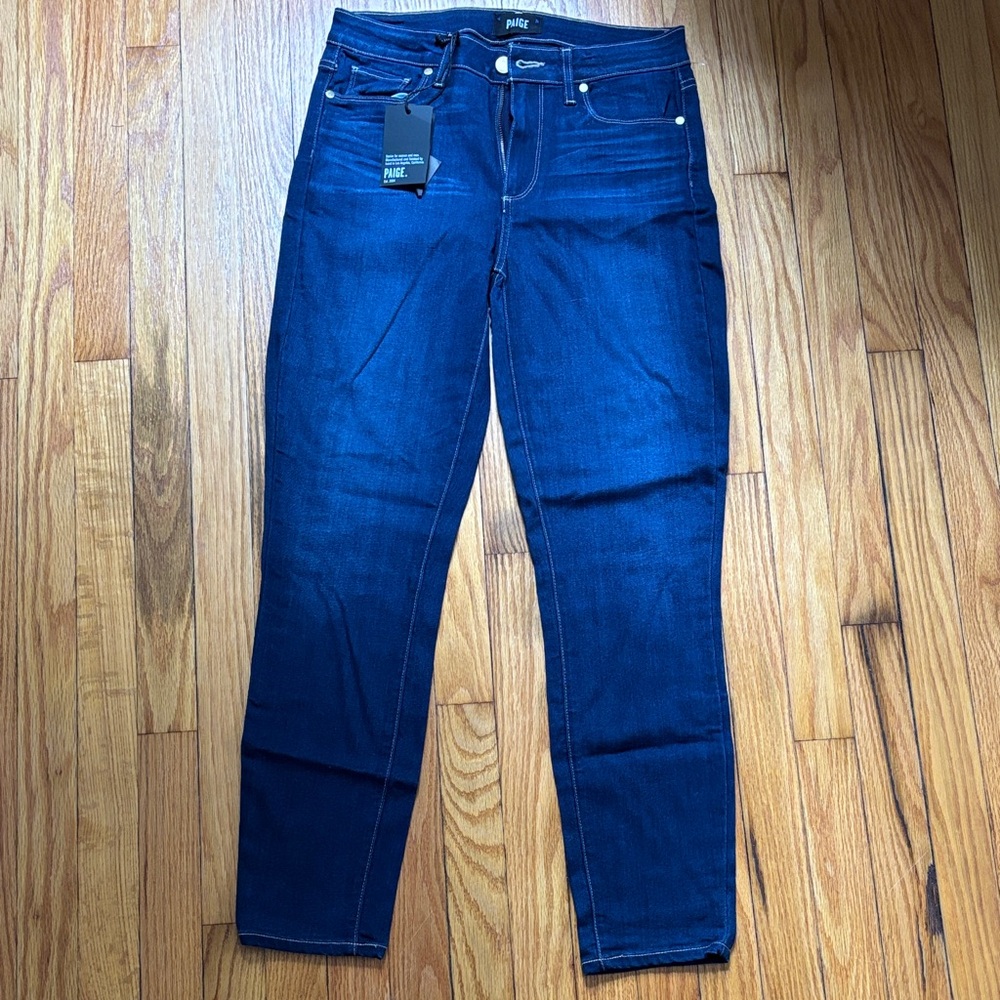 PAIGE Deep Indigo Skinny Jeans